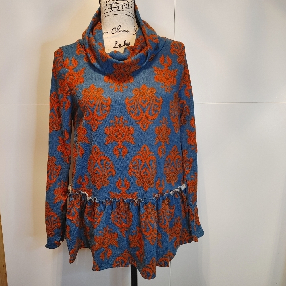Peplum cowl neck sweater - Picture 2 of 8